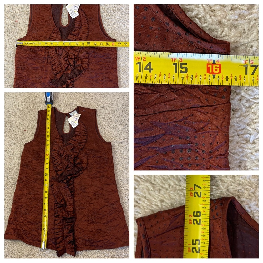 NWT! Tracy Reese Ruffle top - Picture 6 of 7